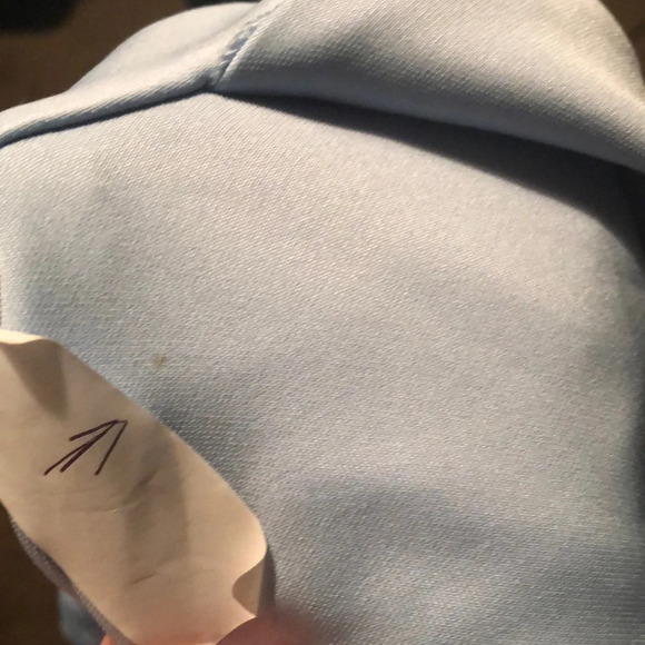 Powder Blue asymmetrical Dress - Picture 13 of 14